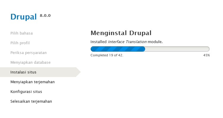 Panduan Instalasi Drupal 8 